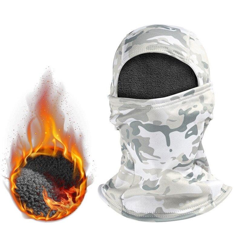 Зимняя военная тактическая Балаклава, теплая флисовая термобелье для лыж, сноуборда, утепление лица, велосипедные охотничьи шапки, шарф