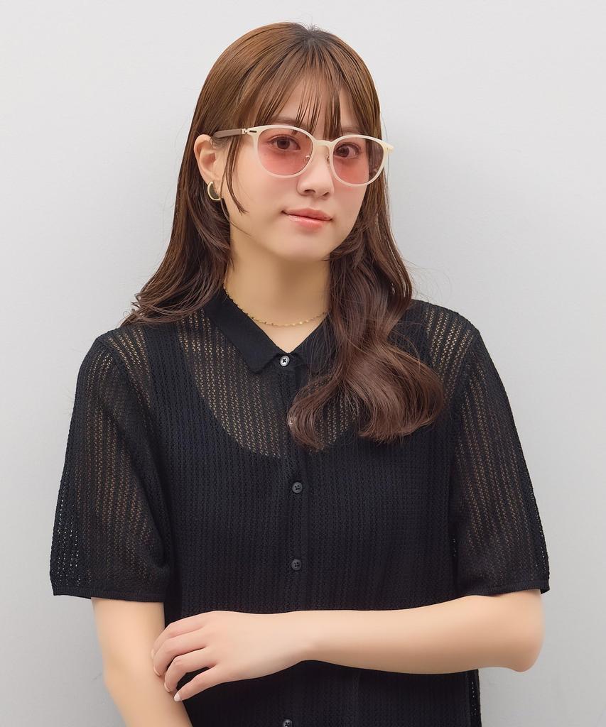 Солнцезащитные очки CUT Цветные резиновые носоупоры УФ Унисекс [Zoff] SUNCUTGlasses/УФ100% Линзы в стиле Бостон, Отделка под кожу, Дужки, Носовые упоры, Противоскользящие,
