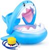 Float for Float Foot Insert Shark Swimming Removable Air Foot Pump Summer Water Mercs-X Kids, Ring, Type, Shape, Ring, Sunscreen, Roof, Handle, Pump,