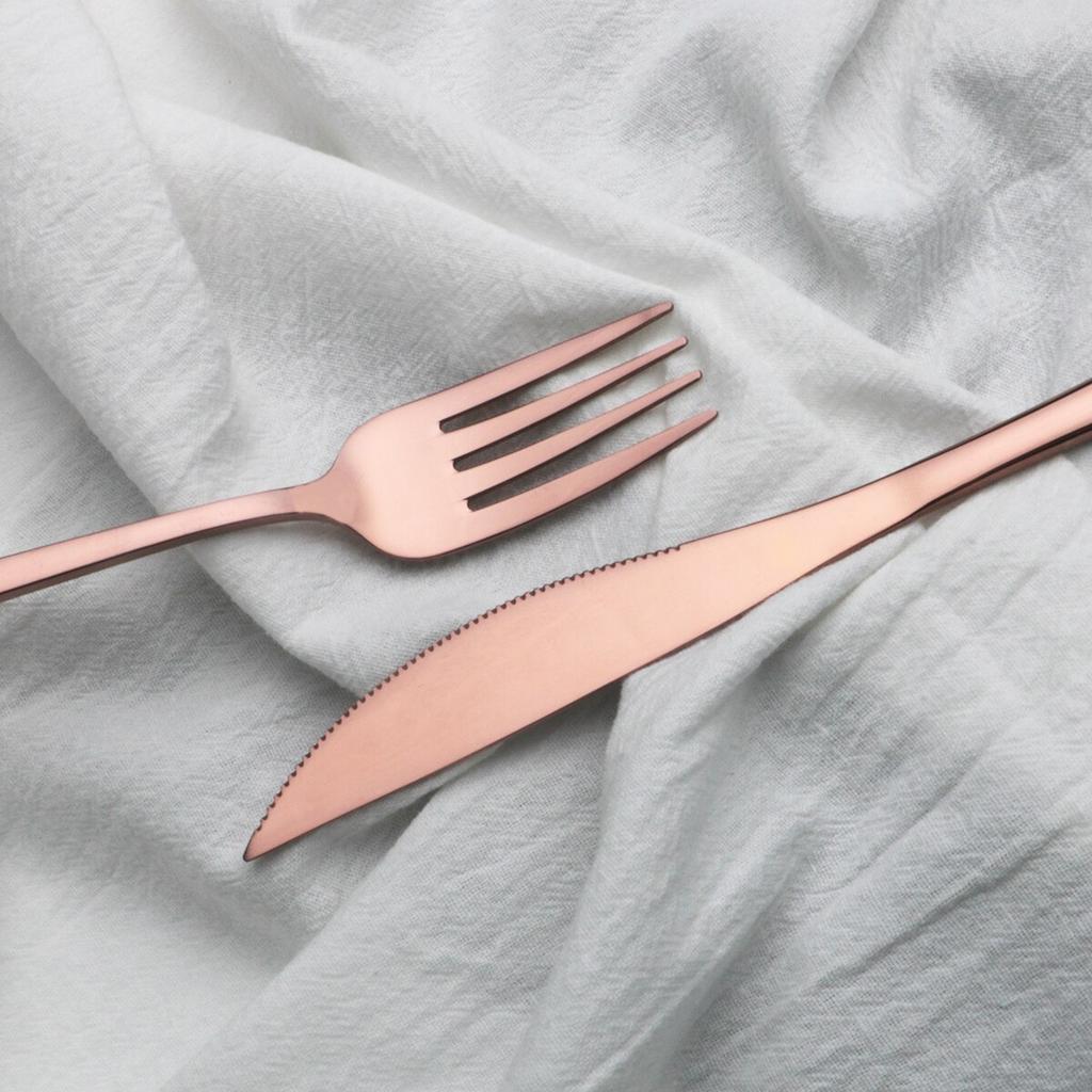 5/10/20 Pcs Colorful Dinnerware Cutlery Set 304 Stainless Steel Flatware Set Mirror Knife Fork Spoon Tableware Set Kitchen Silverware