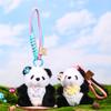 Bag Pendant Panda Plush Doll Stuffed Animal Plush Key Ring Creative Bow Bear Keychain Children