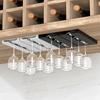 2Pcs Kitchen Cabinet Free Punching Holder Wine Glass Rack Multi-Function Classification Stemware Cup Organizer Hanging Holder Shelf