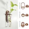 Handmade Wall  Vase Wall Hanging Plant Holder Pendant Wood Hydroponic Plant Rack  Artificial Flower