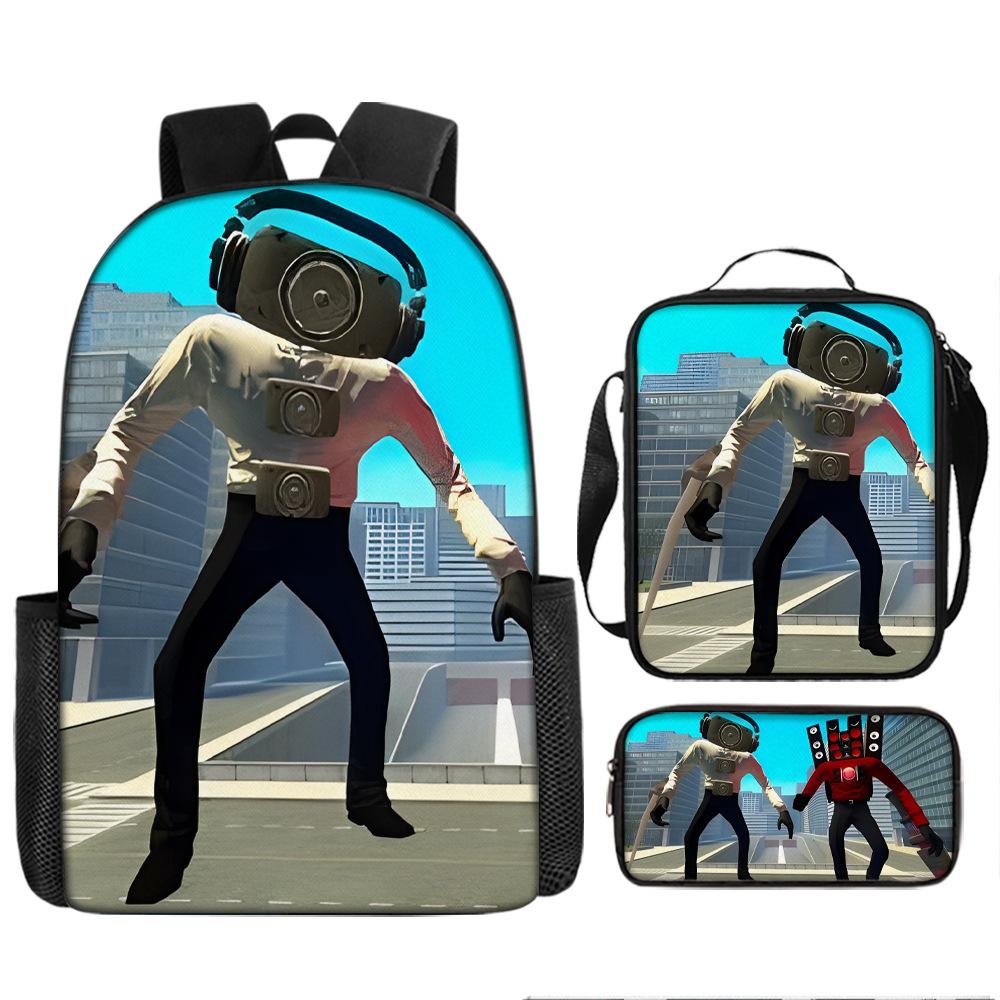 Туалетный человек пародия школьный рюкзак новый ученик рюкзак ранец пенал