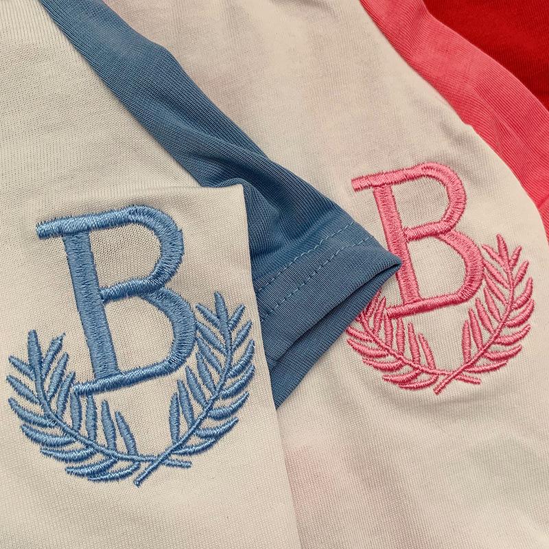 Летний свитер для собак Корейская версия одежды для щенков Тедди Полосатая хлопковая футболка Маленькие собаки Гарфилд Кот Мими Двуногая одежда