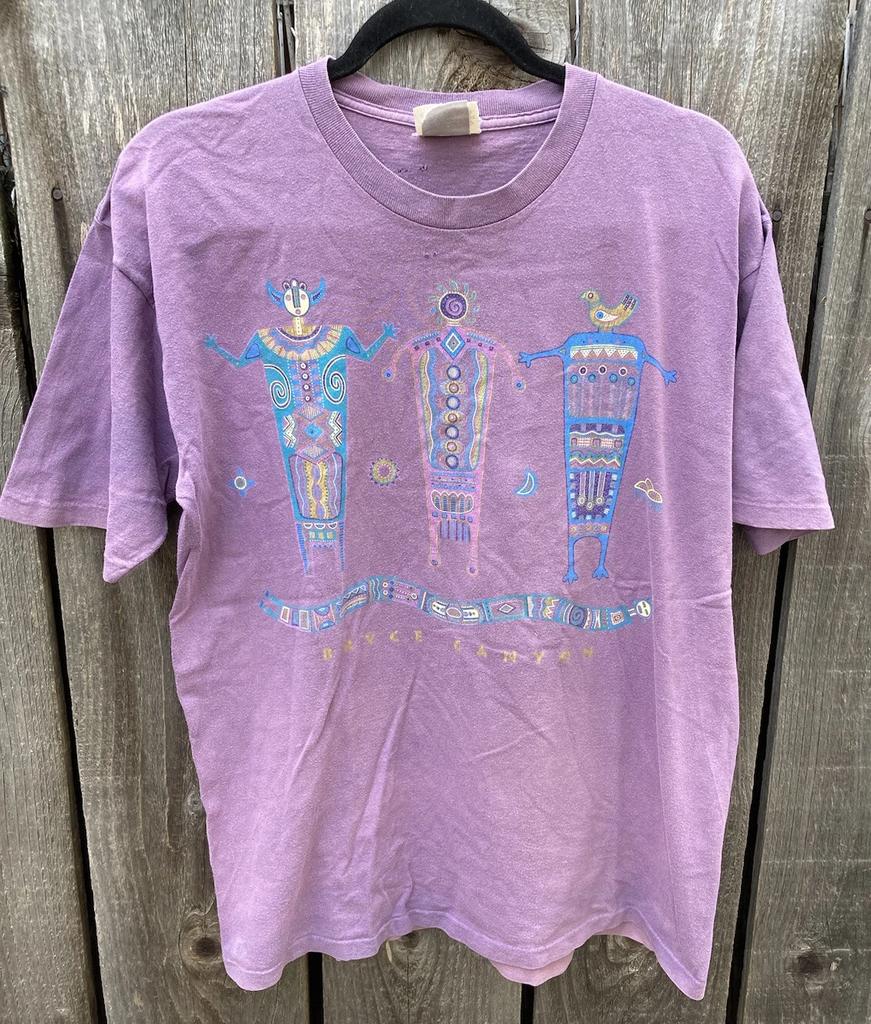 Мужская винтажная фиолетовая футболка Fred Harvey Trading Co Bryce Canyon M Круглый вырез США Юта Солнце