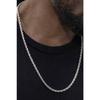 Мужское стальное ожерелье-цепочка с витой веревкой B028k
