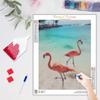 Алмазная картина животных Фламинго Алмазная мозаика Приморская вышивка бисером Наборы настенного декора Художественный подарок 30x40 см