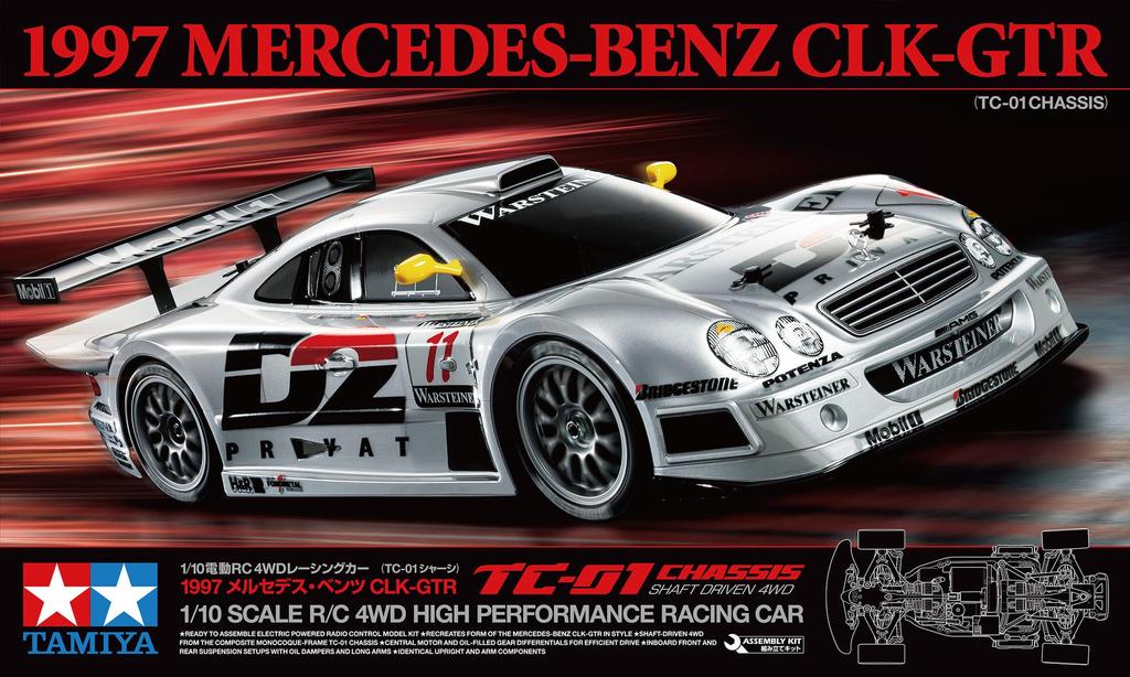 Tamiya 1/10 Electric RC Car Series No. 731 1997 Mercedes-Benz CLK-GTR (TC-01 Chassis) 58731