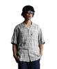 Schott NYC OMBRE PLAID SS SHIRT, Men's Ombre Plaid Short Sleeve Shirt, Size 2XL, Gray, 020, 782-3123016