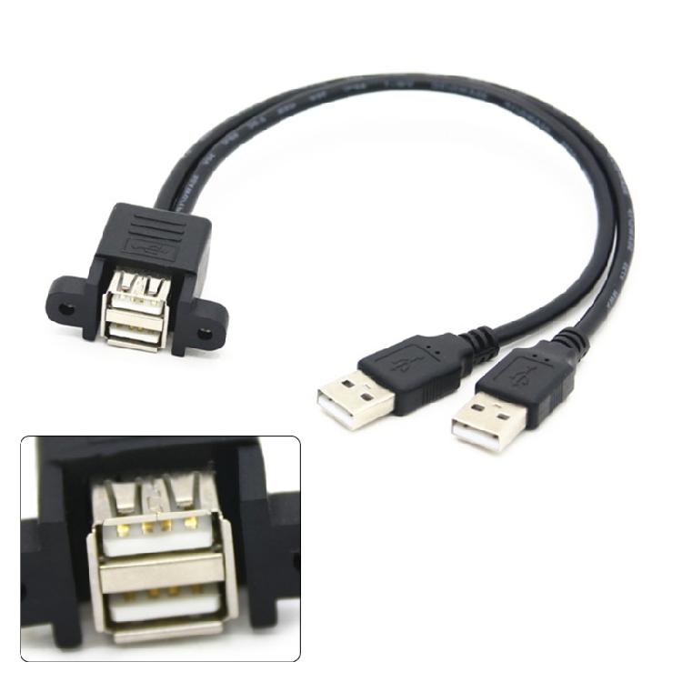 Кабель USB 2.0 A Папа - Мама С Крепежными Ушками для Панели Для Повышения Стабильности