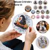 Halloween Embroidery Starter Kit Ghost & Gothic Stamped Pattern Cross Stitch DIY Christmas Decoration Embroidery Kit for Adults