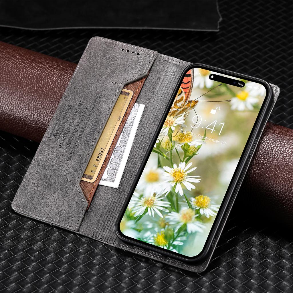 Откидной чехол-кошелек с защитой от кражи, магнитный кожаный чехол для iPhone 15, 14, 13, 12, 11 Pro Max XS MAX 8P 7P/Samsung S23 S22 S21 Ultra Plus A14 A54 A13 A53