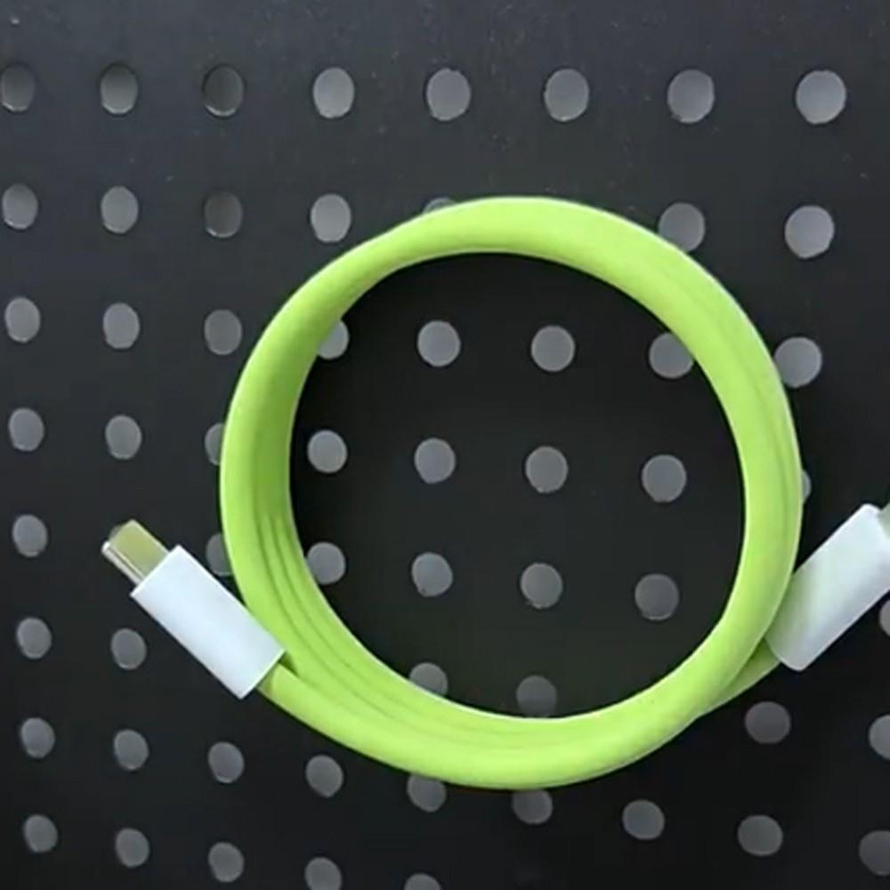Магнитный силиконовый кабель данных Type C, против запутывания, USB на Type C, зарядный кабель для телефона