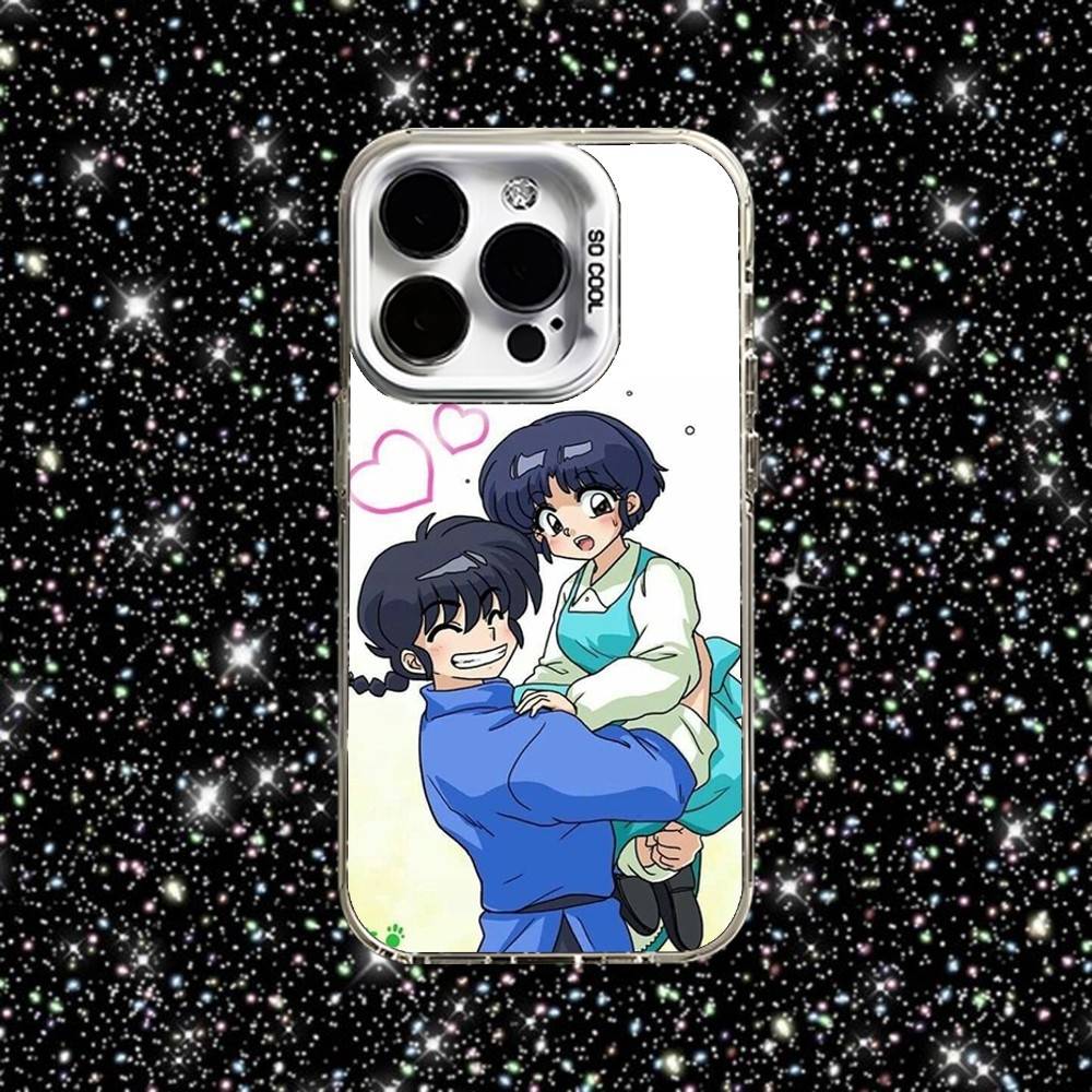 Чехол для телефона с мангой Ranma 12 для iPhone 16,15,14,13,12,11,Pro,XS,Max,Plus,Mini,SE Белый Конфетный Матовый Ударопрочный Чехол