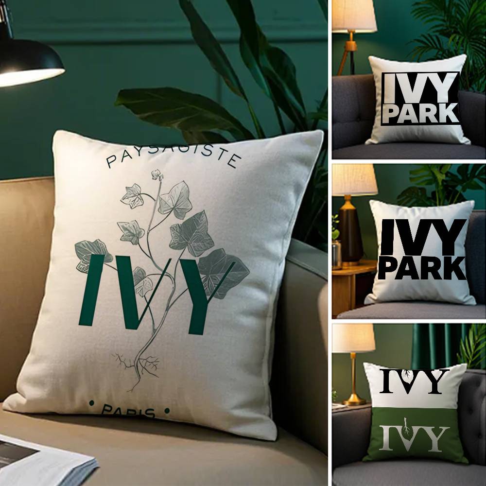 Логотип Ivy Park-P Наволочка Шелковистая элегантная Комфорт Диван-кровать Невидимая молния Пляжная наволочка