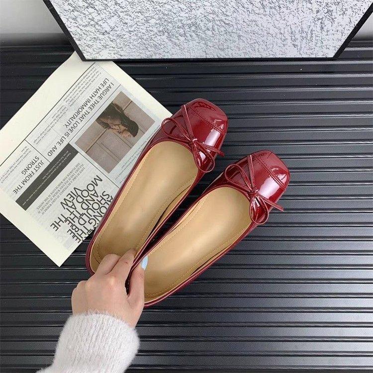 Gentle Nude Inner Height Increase Ballet Women's Shoes New Flat-bottomed Temperament Light Mouth Commuting Soft-soled Single Shoes