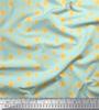 Soimoi Japan Crepe Satin Fabric Lemon Slice Shirting Printed Craft Fabric by the Metre 42 Inch