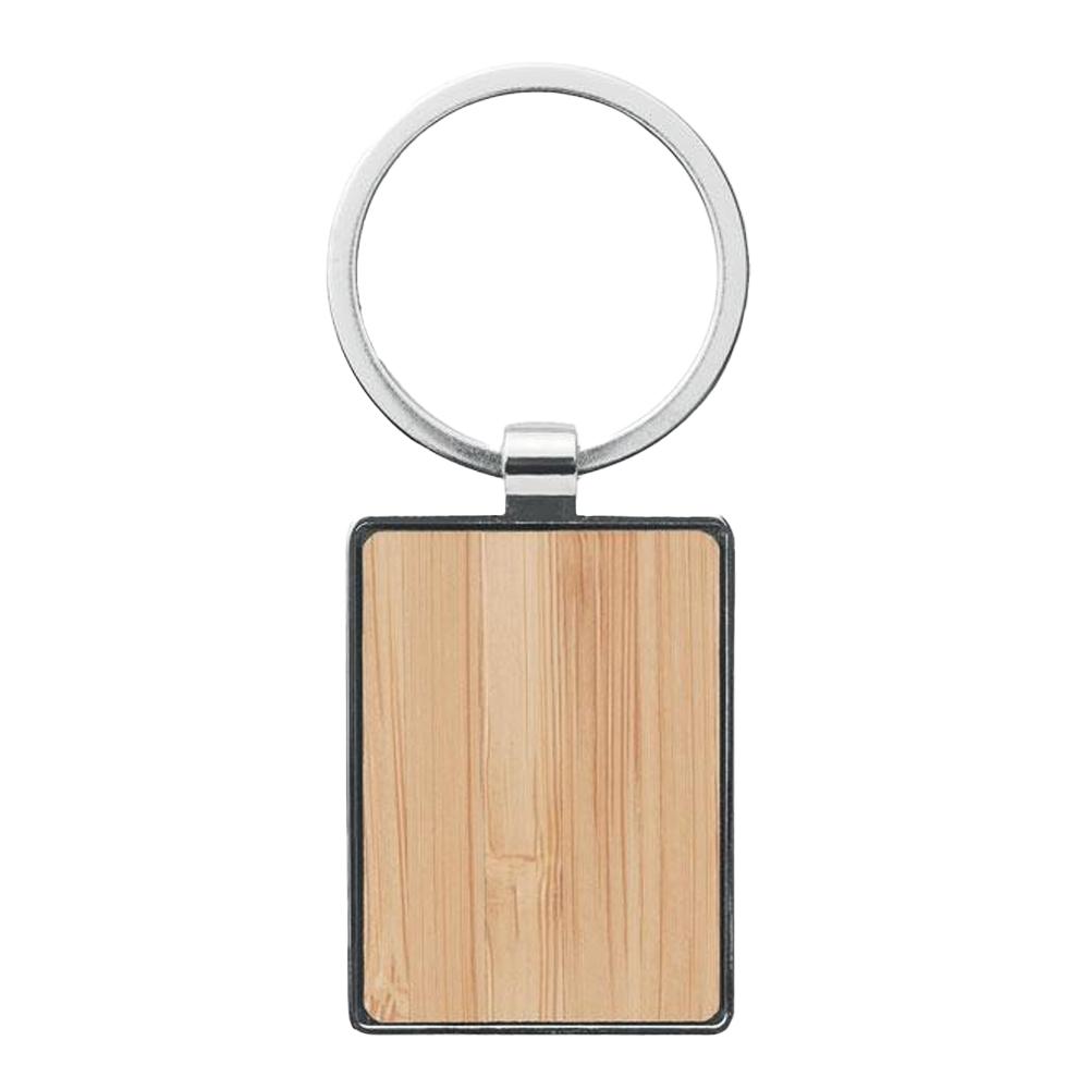 MidOcean Bendigo Rectangular Bamboo Keyring