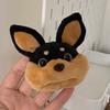 with Hat Bee Puppy Bag Pendant Cartoon Bee Dog Keyring 3D Bee Dog Doll Keychain  Car Accessories