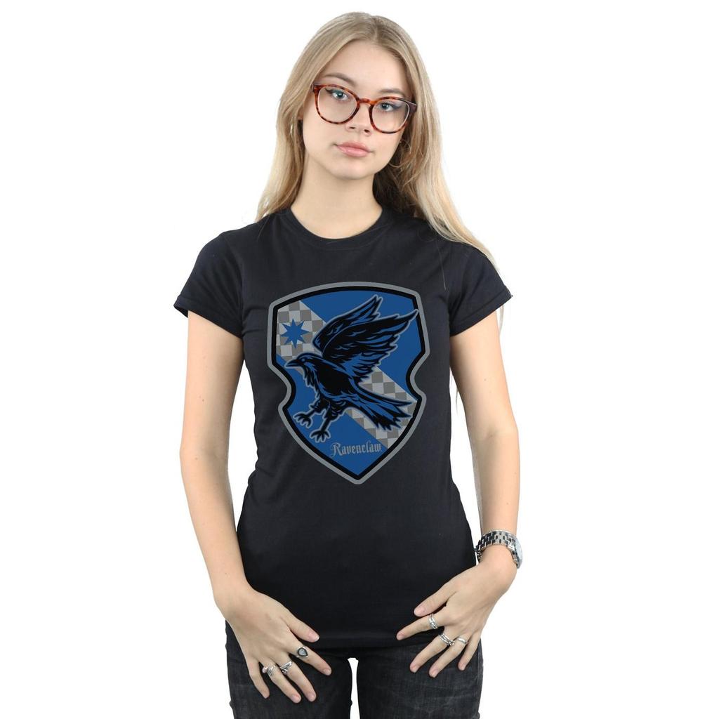 Harry Potter Womens/Ladies Ravenclaw Crest Flat Cotton T-Shirt