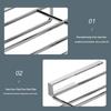 Ourunzhe Stainless Steel Under-Cabinet Double-Layer Cutting Board Holder