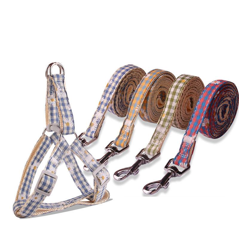 Leashes 1PC Chest and Back Collar Pet Supplies Dog Leash Outdoor Walking Cat Leash Pet Accessories