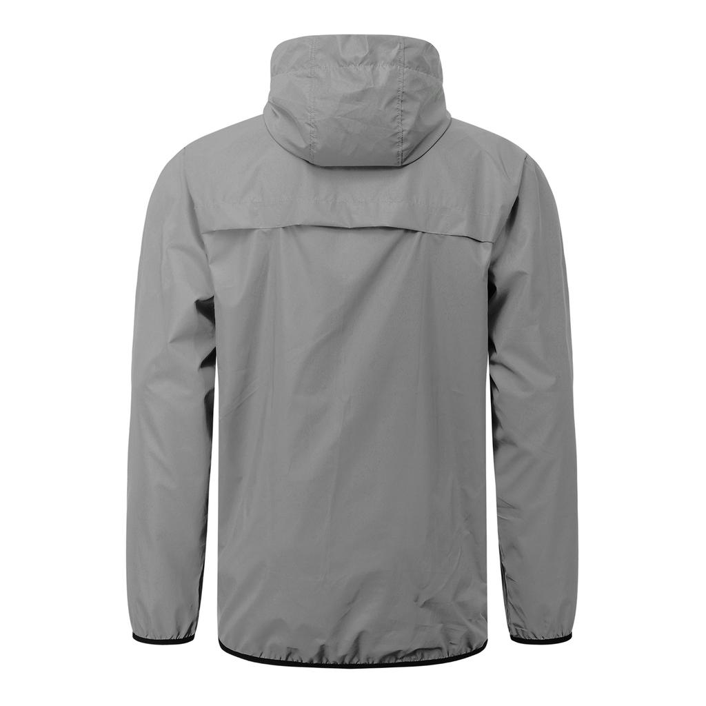 Мужская светоотражающая велосипедная куртка, ветрозащитная велосипедная куртка с капюшоном, пальто для бега, пешего туризма, прогулок ночью