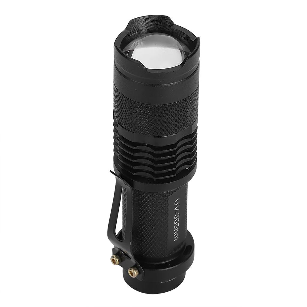 Portable Waterproof Ultraviolet Flashlight Electric Torch Fluorescent Detection Light 365NM