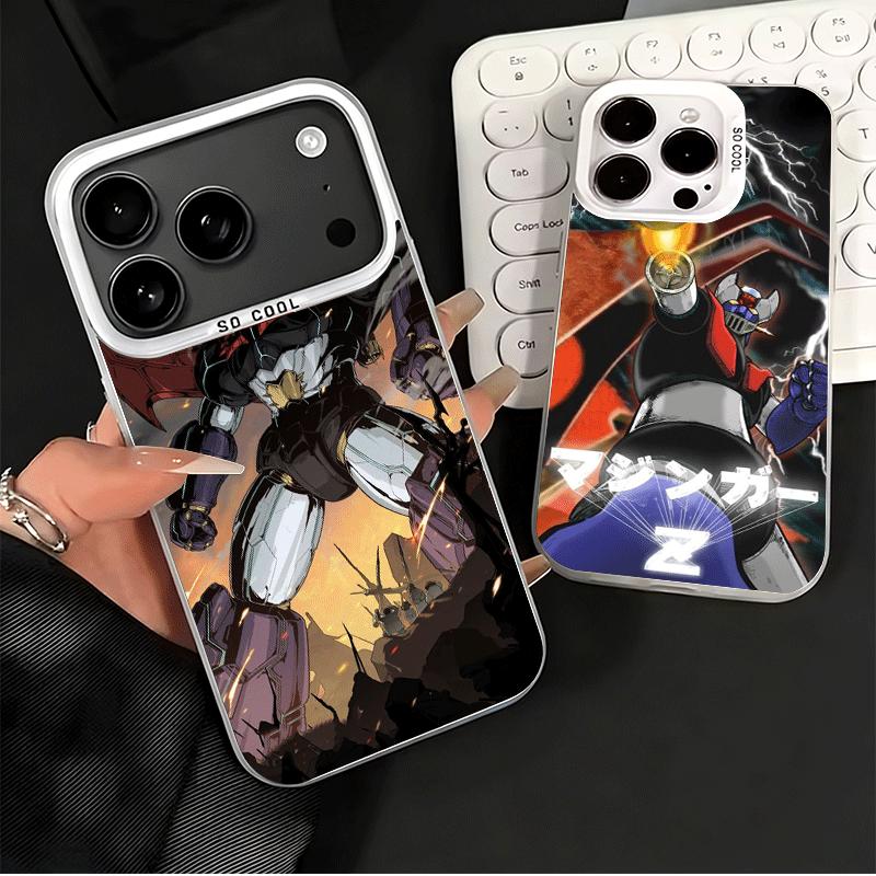 M-Мазингер Z Аниме Ударопрочный Чехол для Телефона для iPhone 17 Air 16 16E 15 Pro Max 14 Plus 13 Mini 12 Задняя Крышка Противоударный Fundas