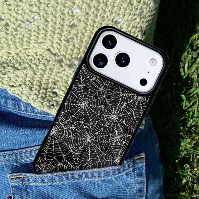 Чехол для телефона «Паутина» для iPhone 17 AIR 16 Pro Max 15 14 Pro 11 12 13 Ударопрочный силиконовый чехол