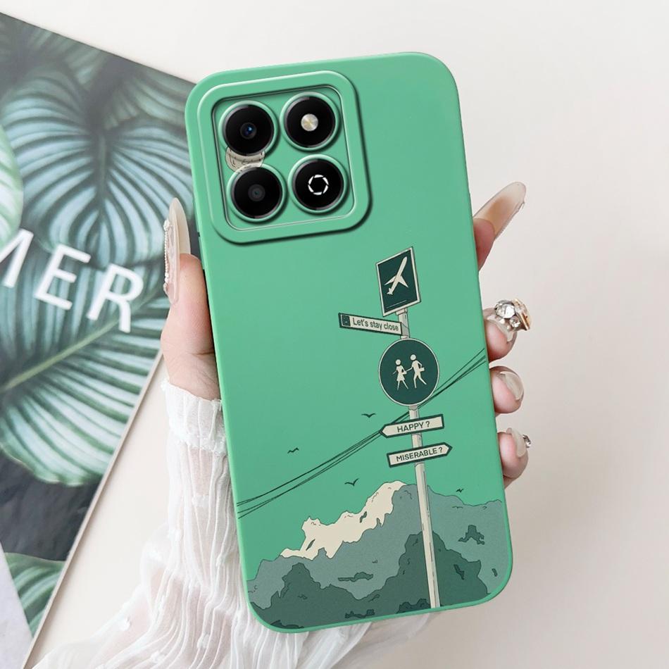 Модный чехол для телефона с узором Луны для Honor X6b Для HonorX6b X 6B 4G JDY-LX1 JDY-LX2 Мягкий силиконовый противоударный чехол