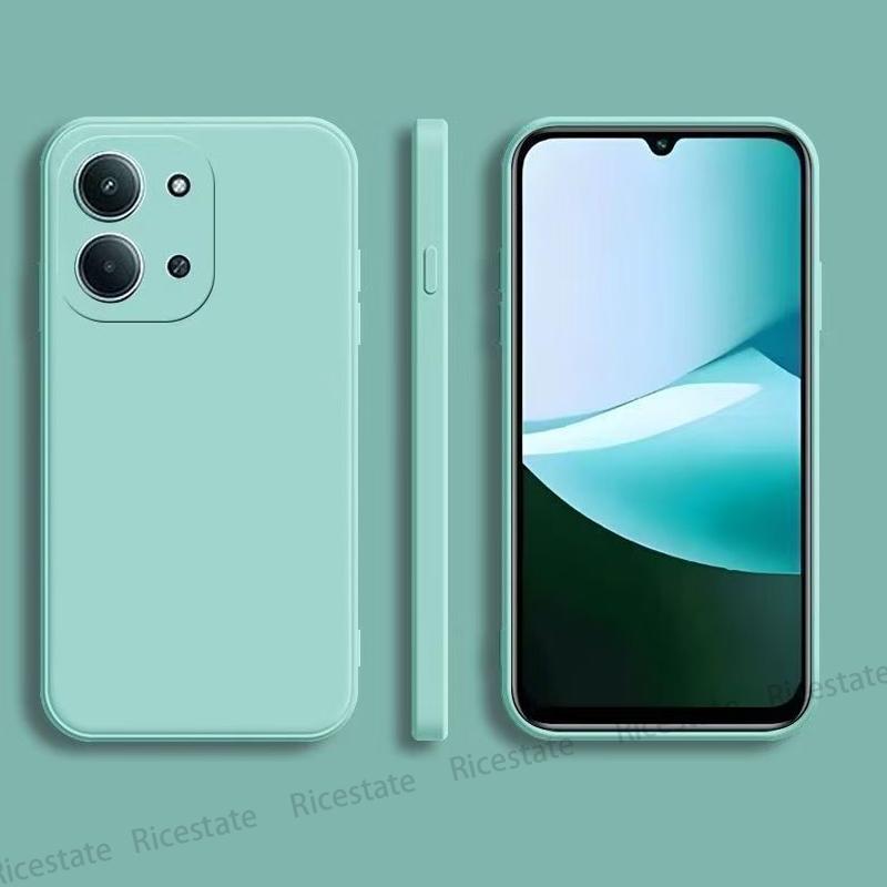 Для Xiaomi Redmi 15C 4G 5G Чехол Квадратный Жидкий Силикон Защитный Задняя Крышка Телефона Чехлы Для Redmi15c