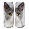 Yousheng Realistic Cat Face Socks 3D Cat Print Socks Breathable Cute Kitten Socks Funny Xmas Birthday Gifts for Women Men Cat Lovers