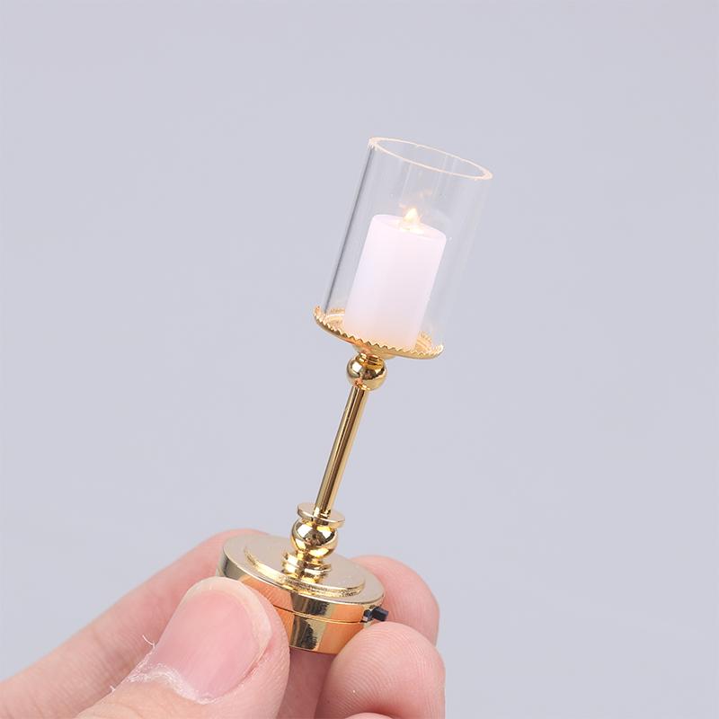 Мини 1:12 миниатюрных настольных подсвечников, ретро-кукла, кукольный домик, мебель, игрушки