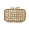 Женский вечерний клатч-конверт с ремешком, украшенный стразами в виде бабочки