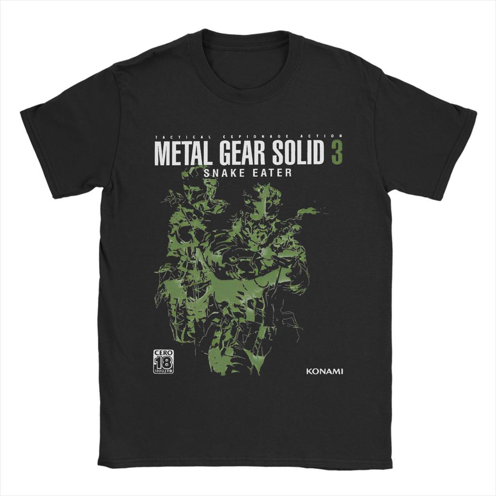 Мужские и женские футболки Metal Gear Solid «Лучший босс» (MGS), 100% хлопок, классная футболка с коротким рукавом и круглым вырезом.