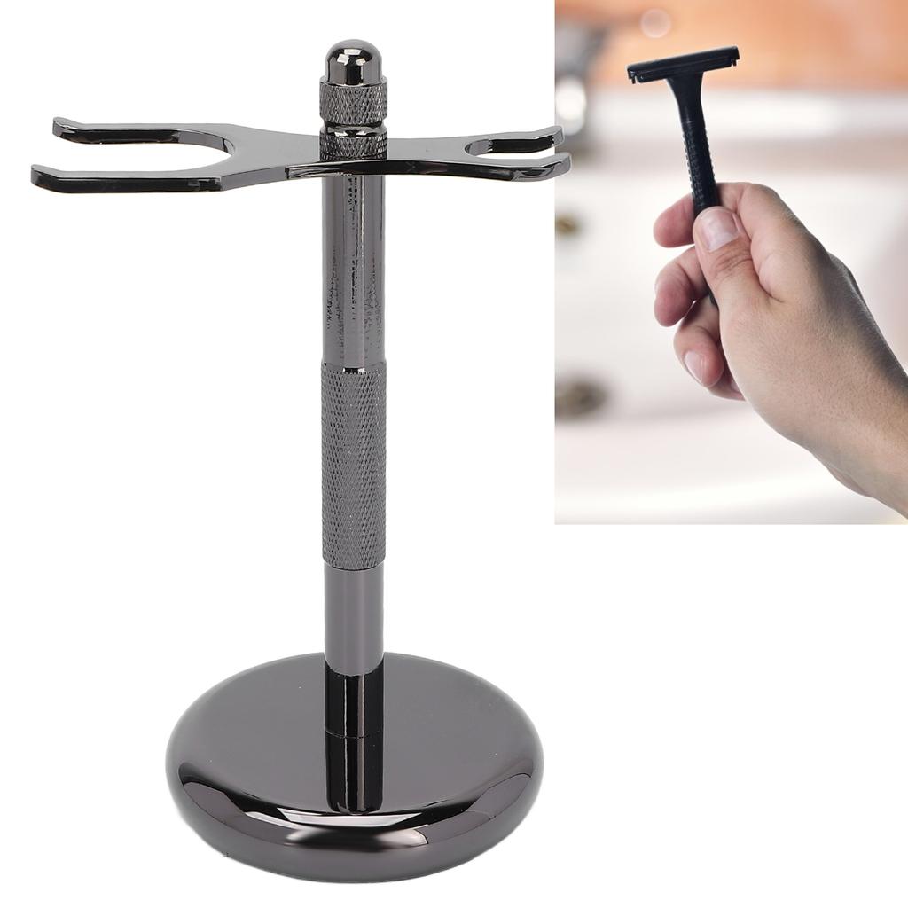 Stainless Steel Safety Razor Stand Falling Prevention Shaver Stand Bracket Bathroom Accessories