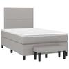 3136501 vidaXL Divan Bed with Mattress Light Grey 120x200cm Fabric