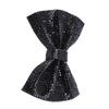 Rhinestone Bow Iron Patch Delicate Retro Bow Decor for Clothing Bag Jacket Shoes Black