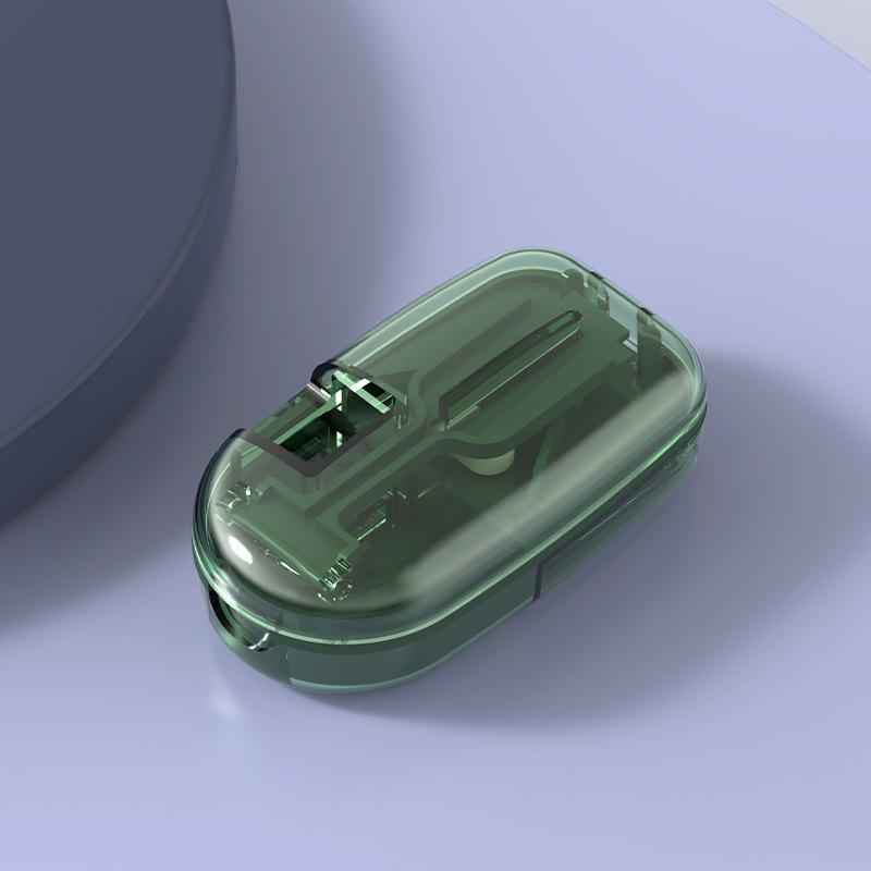 Portable Pill Cutter & Grinder: Compact Medication Box for Splitting, Grinding, and Dispensing Small Pills On-the-Go