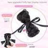 Fake Hair Braided Chignon Ribbon Bow Hair Clip Bun Fashion Hair Donut Bun  Girls