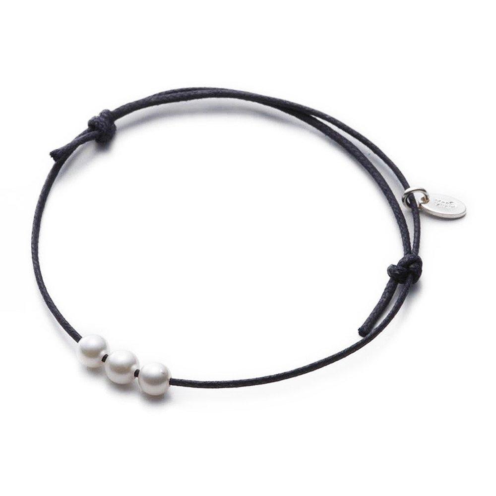 Браслет-амулет с жемчугом, браслет Moon Label Navy, женский