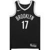 Dri-Fit NBA Brooklyn Nets Dennis Schroder 17 Skin-Friendly Versatile Trendy Basketball Jersey Men Jersey Black DN2128-010