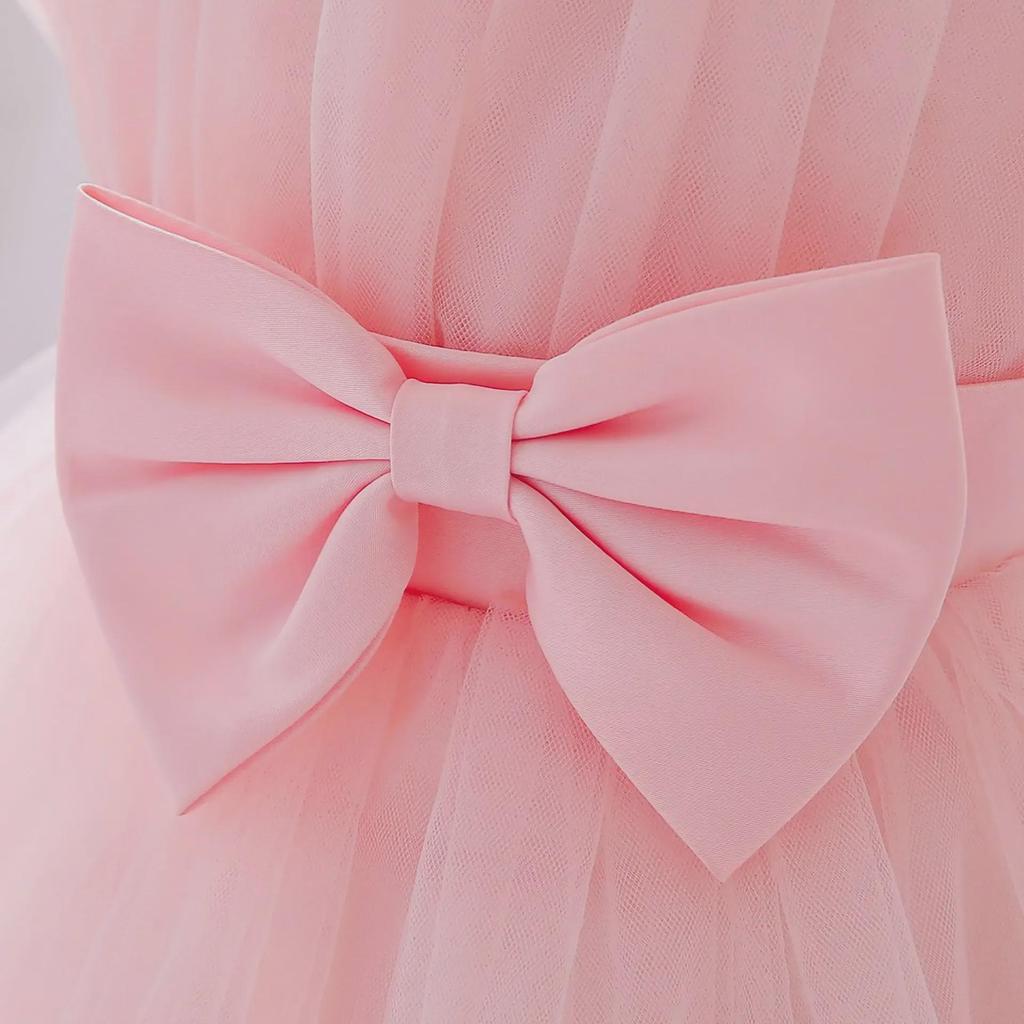 Платье-пачка принцессы из сетки для девочек — наряд для девочки-цветочницы или дня рождения