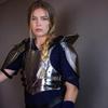 Women’s Medieval Steel Armor Set Warrior Chestplate  Spaulders Battle-Ready Fantasy Cosplay Costume