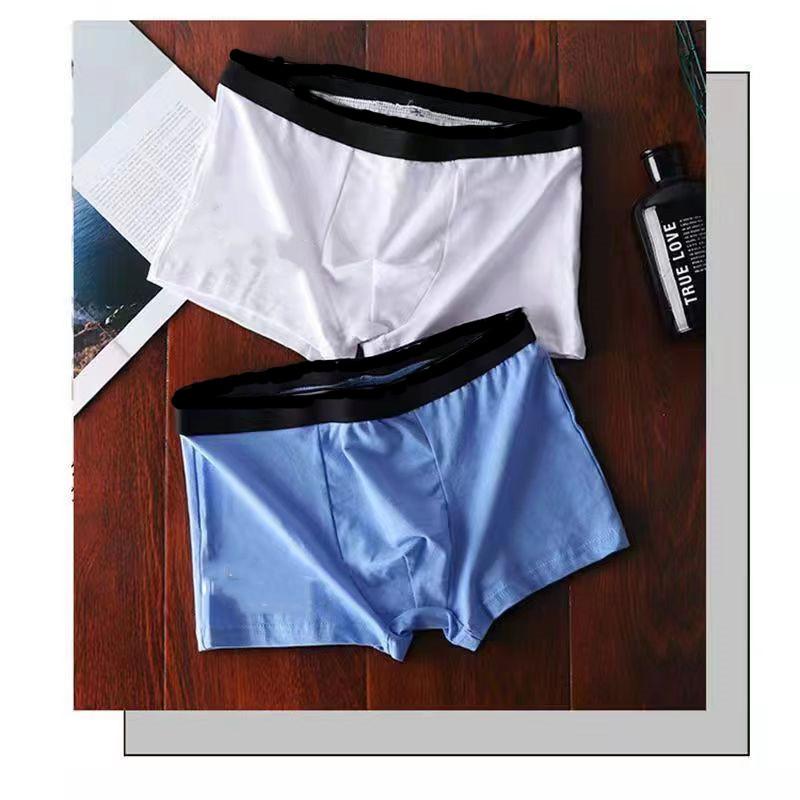 Мужские трусы-боксеры летние сексуальные толстые мужские большие размеры E-Commerce однотонные боксеры молочные шелковые брюки для мальчиков