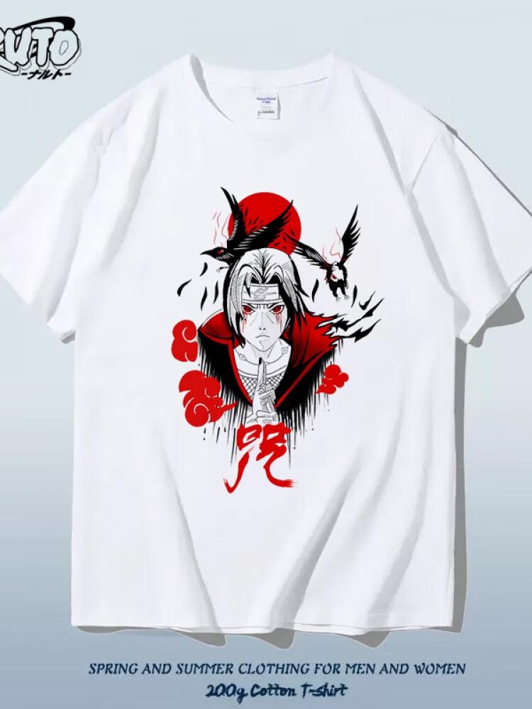 Japanese Style Personalized Naruto Anime Childrens Tshirt Pure Cotton Printed Parentchild Casual Fashion Tshirt