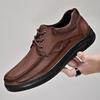Мужские туфли из натуральной кожи на шнуровке, оксфорды, уличные нескользящие кроссовки, дышащая повседневная обувь, дизайнерская вулканизированная обувь на шнуровке