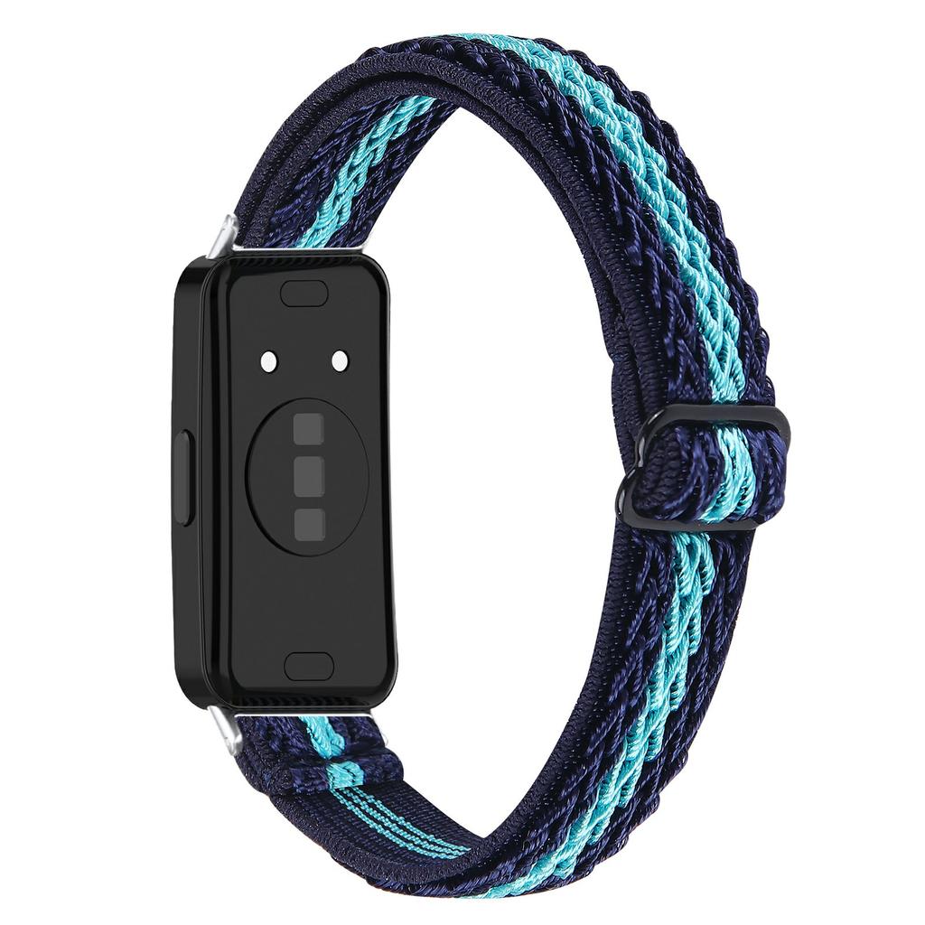 Для Huawei Band 10/9/8 Регулируемый нейлоновый ремешок для часов Волнистый дизайн Эластичный браслет